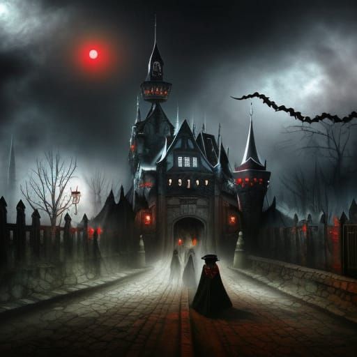 Eerie Dracula Theme Park in a Bleak Post Apocalyptic World