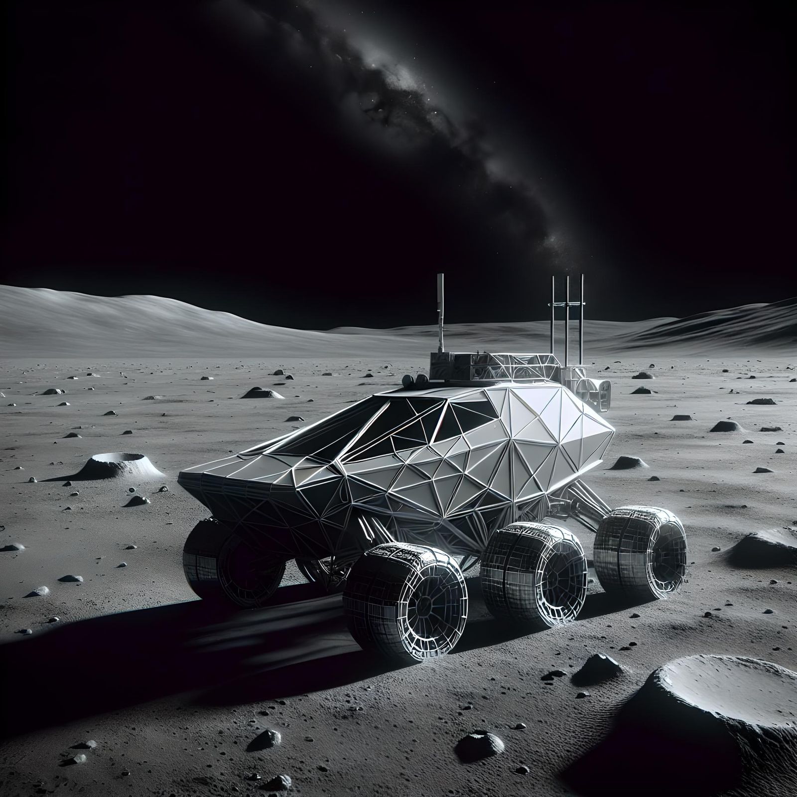 Moon Car Polygon II