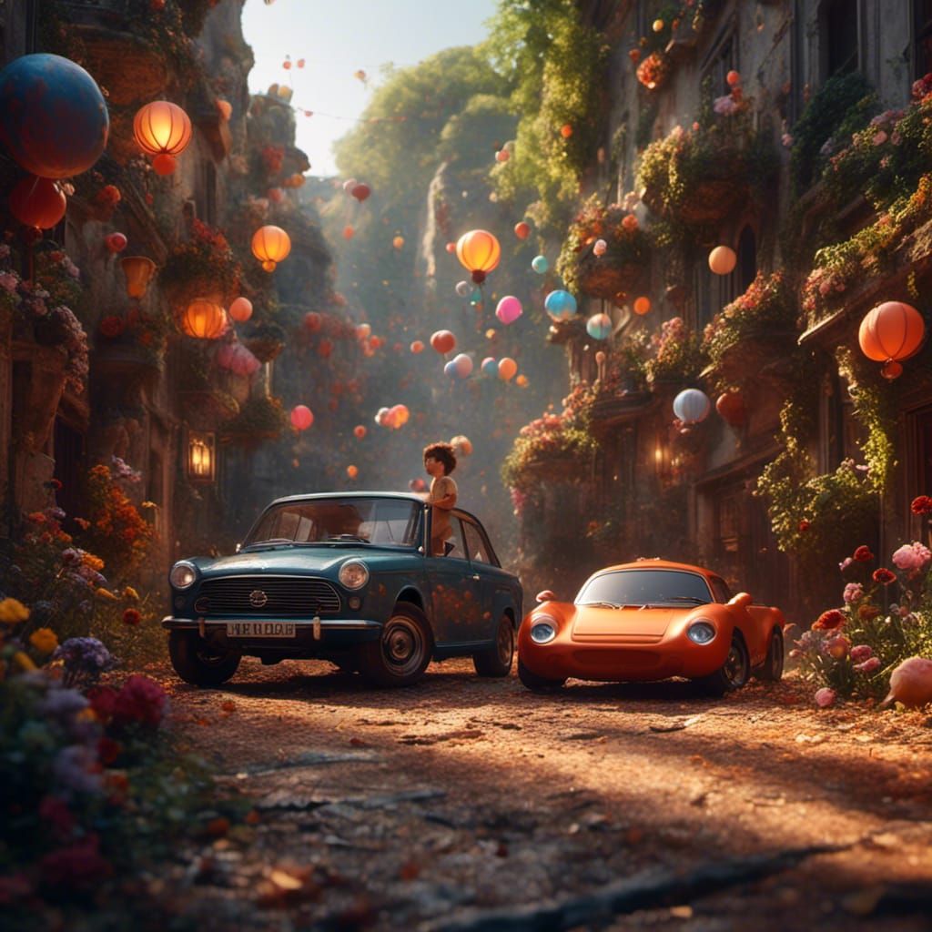 Child Drives a Car at High Speed