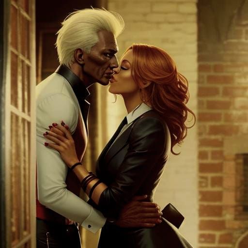 Surreal Tiger Woman Portrait