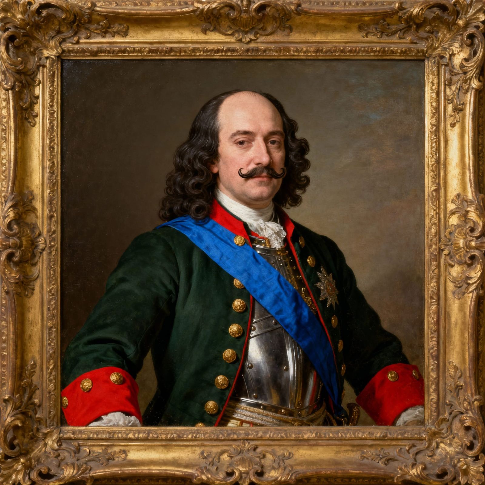 Hyperrealistic Photo of 18th Century Portrait Painting