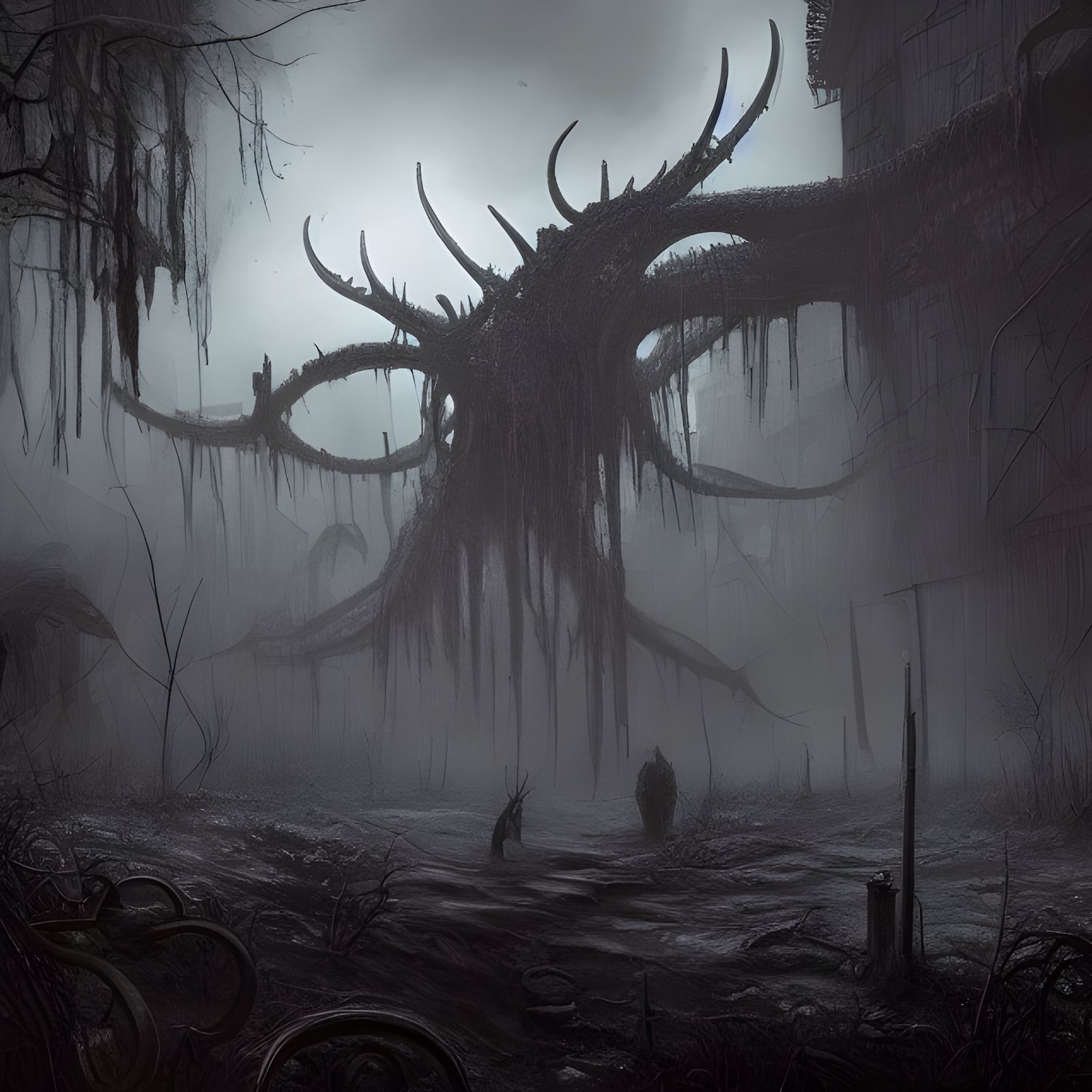 Dark Fantasy: Post-Apocalyptic World Ruined by Elder God