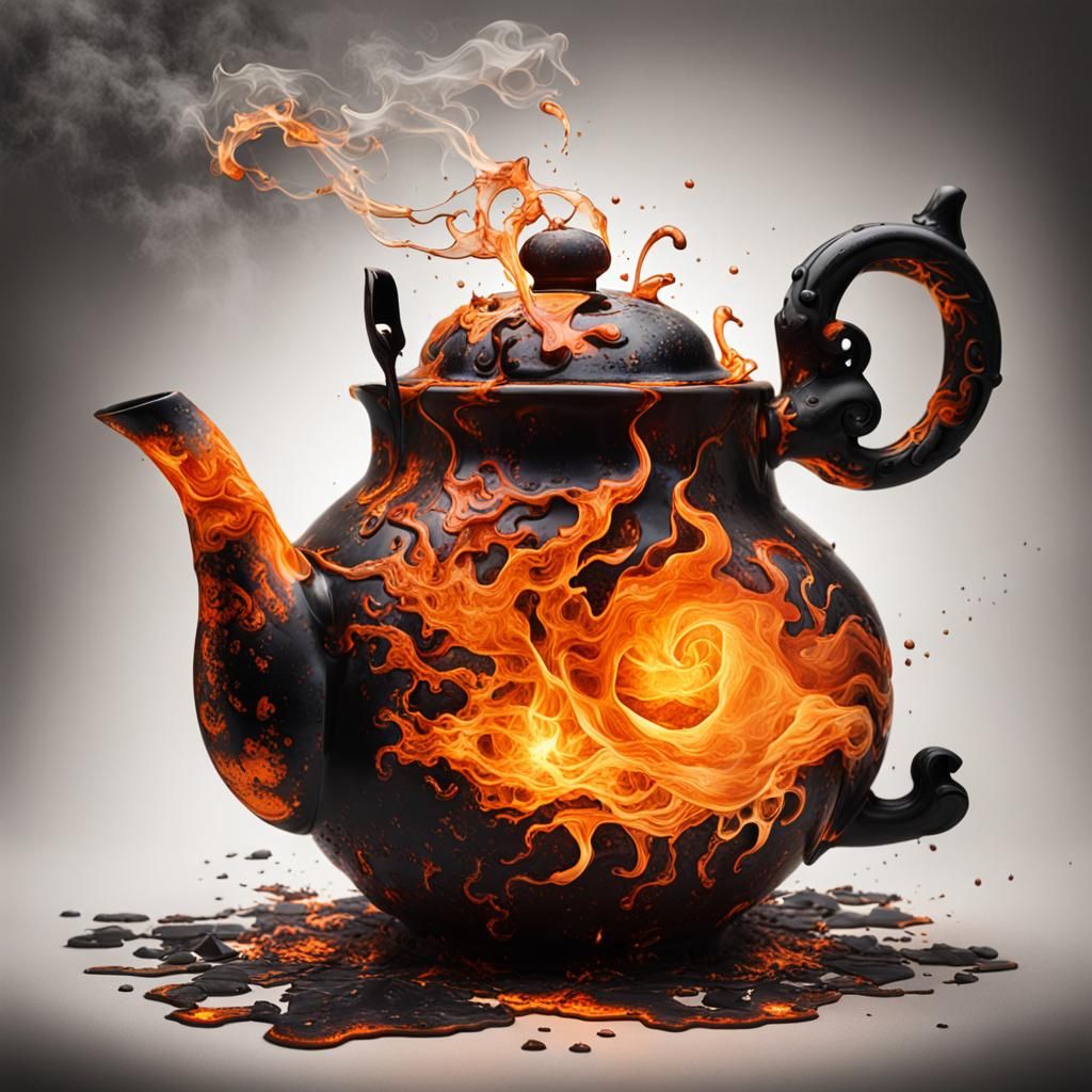 Fiery Teapot in Black Lagoon Style