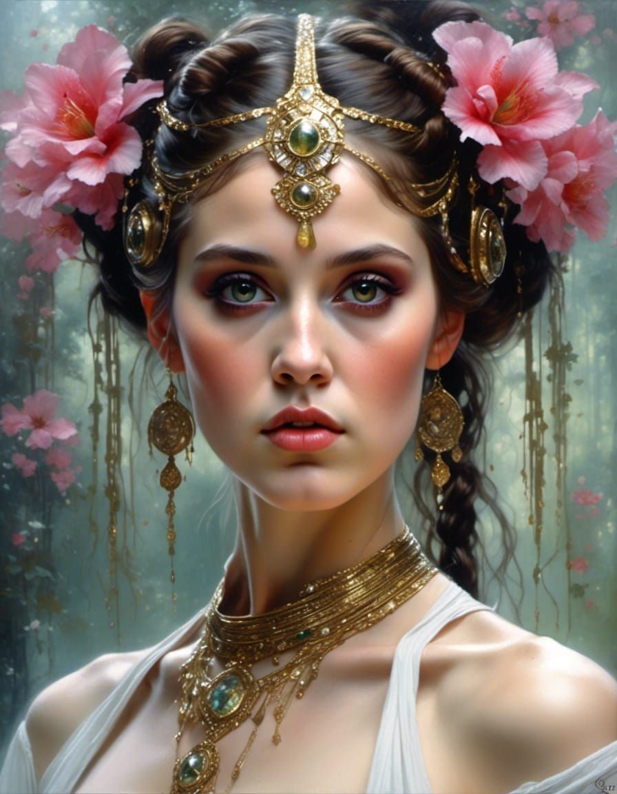 Hyperrealistic Portrait of Princess Leia