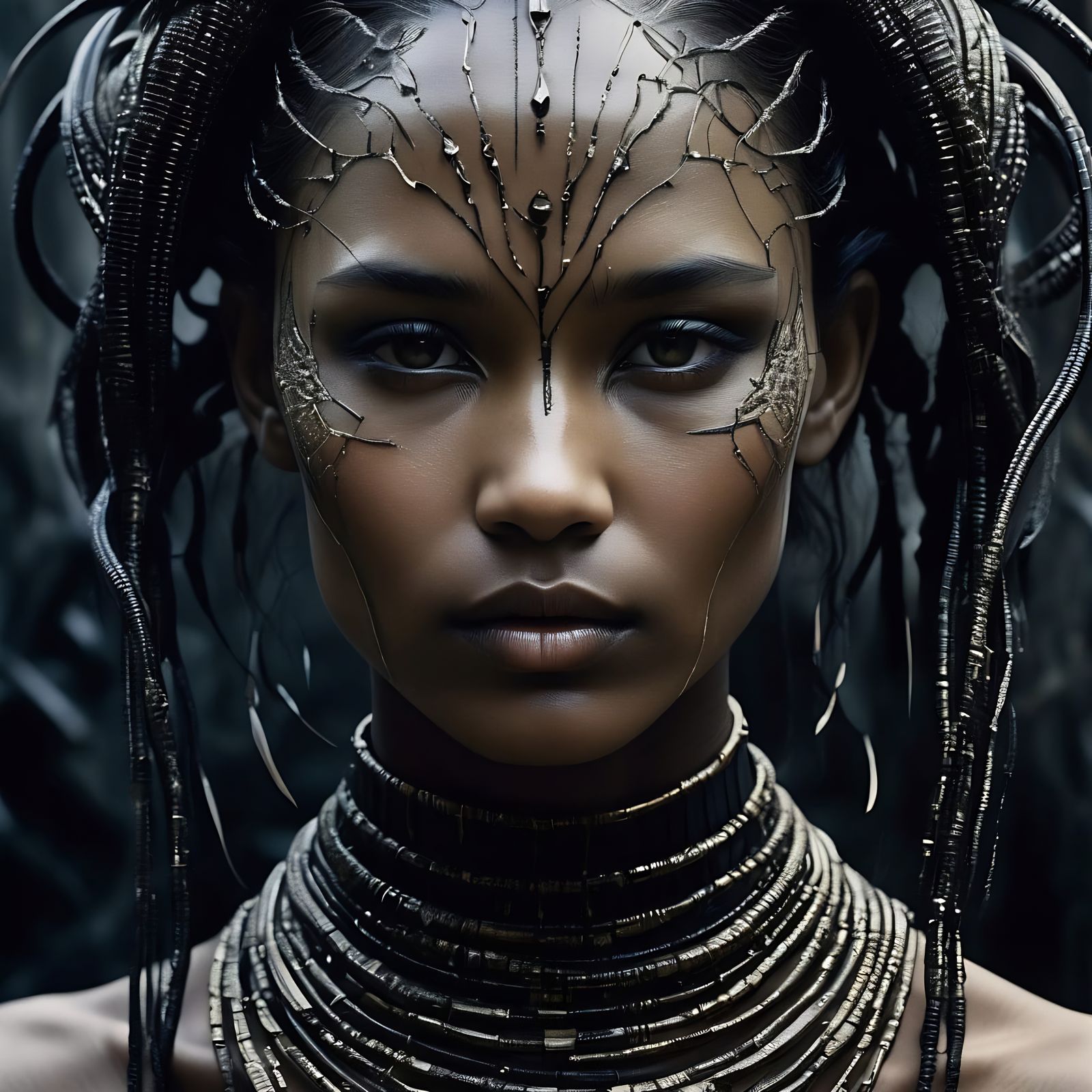 Powerful Digital Portrait of a Strong-Willed Queen