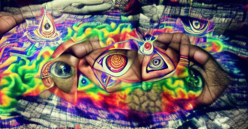 Psychedelic Third Eye: A Vibrant Vision