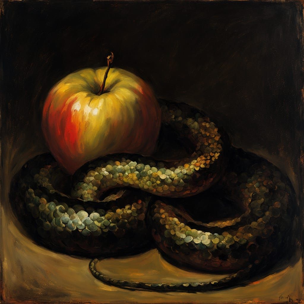 Sinister Serpent Confronts the Apple in a Haunting Spanish R...