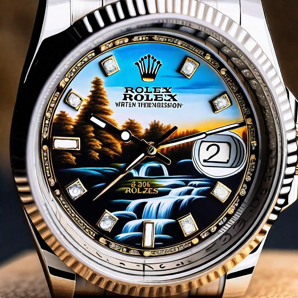 Rolex Watch with realistic background
