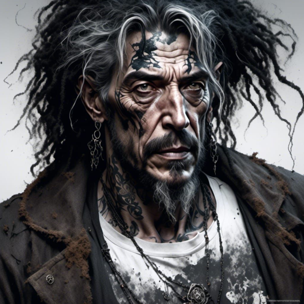 Detailed Portrait of a Rugged Old Man