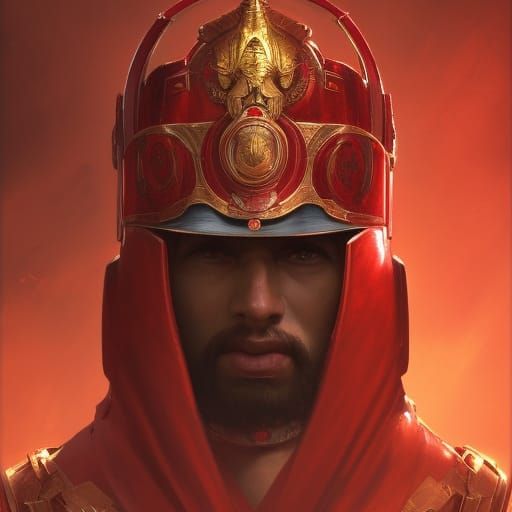 Imperial Guard Portrait in Digital Art Style