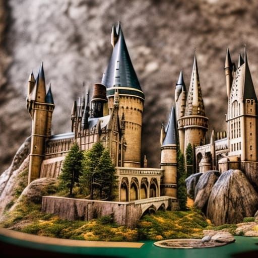 Realistic and Detailed Hogwarts in Natural Lighting