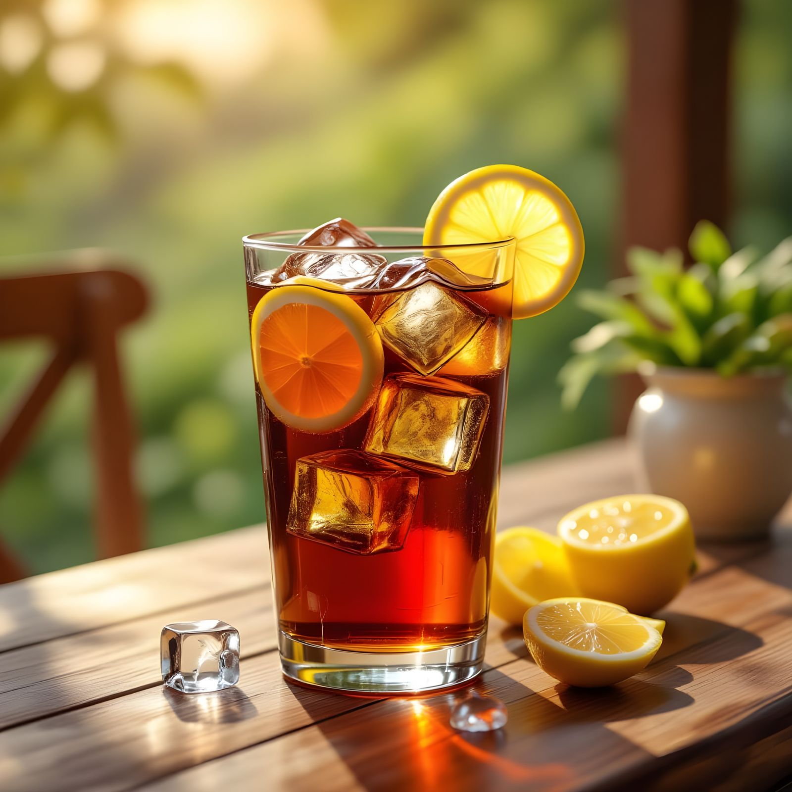 Refreshing Glass of Liquid