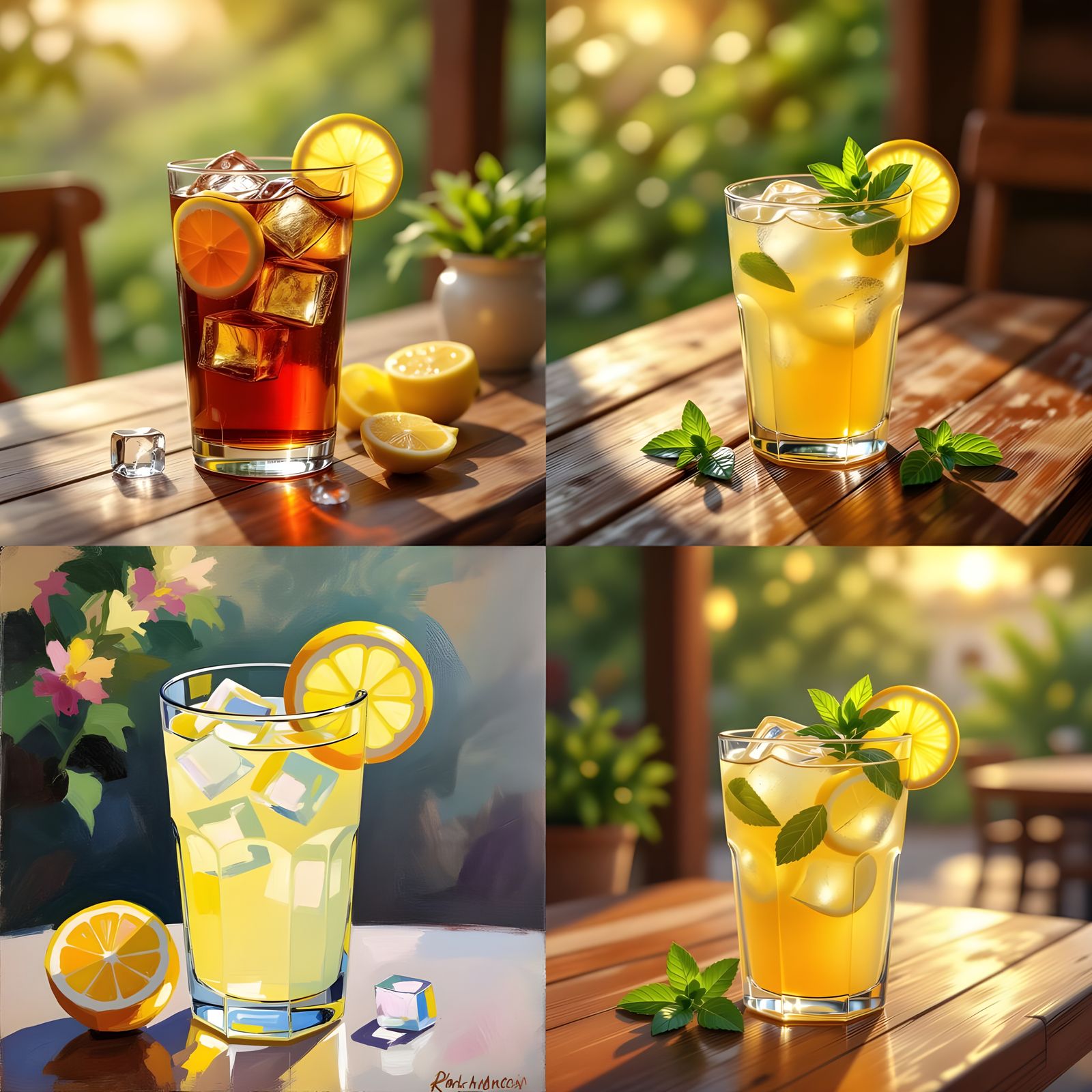 Refreshing Drink in a Glass