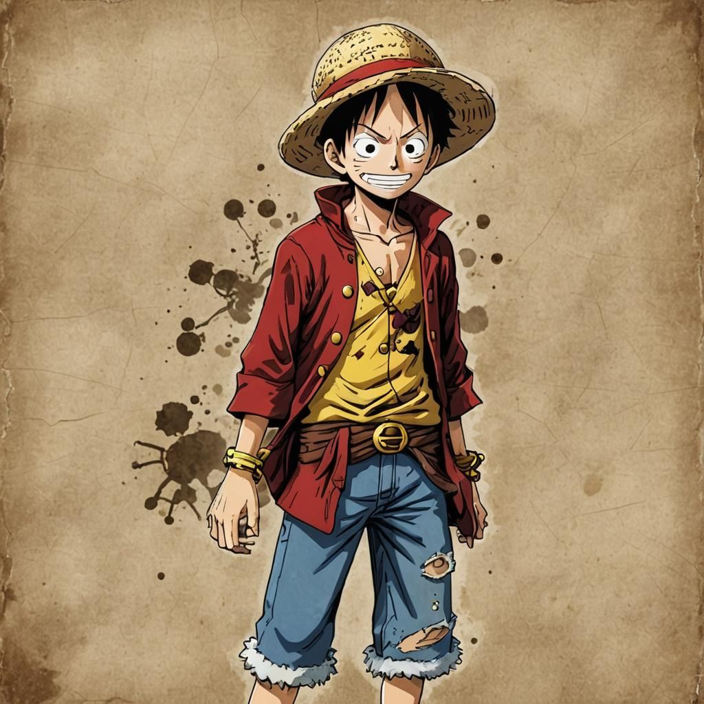 Luffy Image Generated by AI