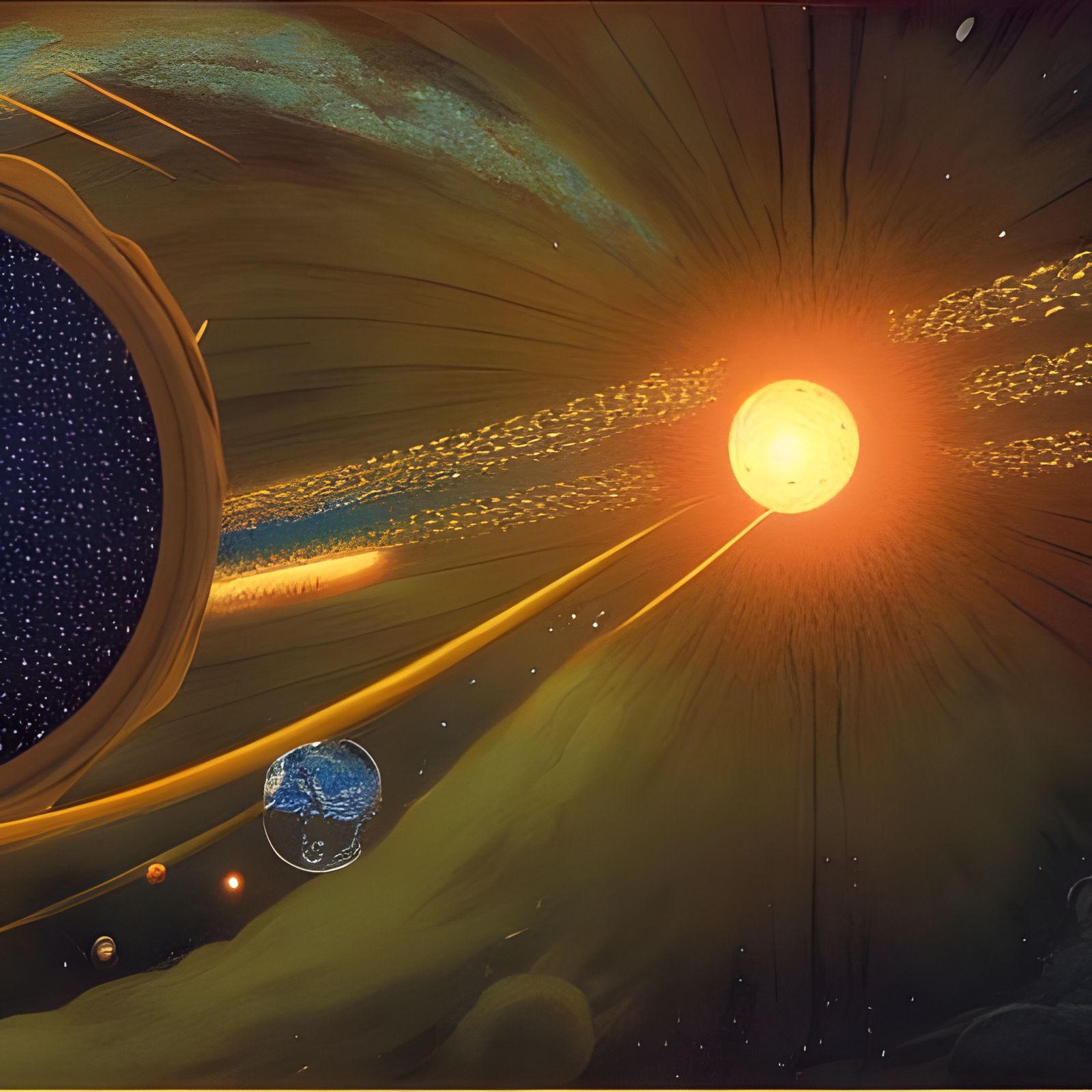 Surreal Space Junk Orbits with Celestial Light