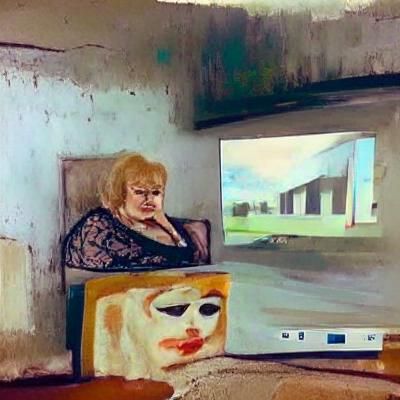 Woman Unknowingly Watches Documentary in Modernist Style