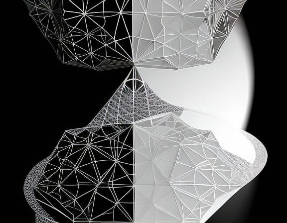 Complex Fractal Design with 3D Shading