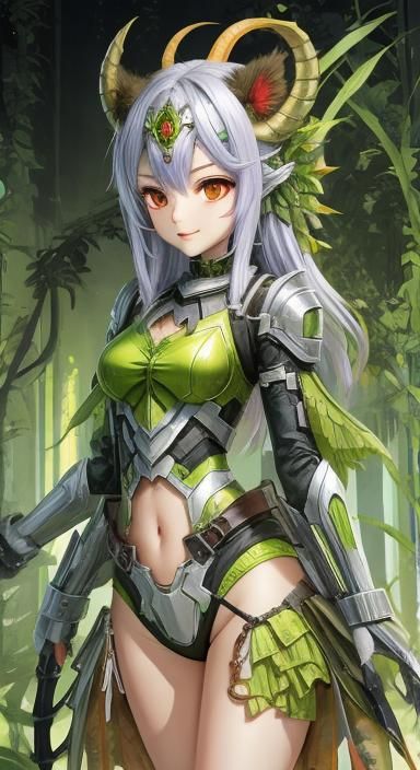 Red Chimera Girl Portrait