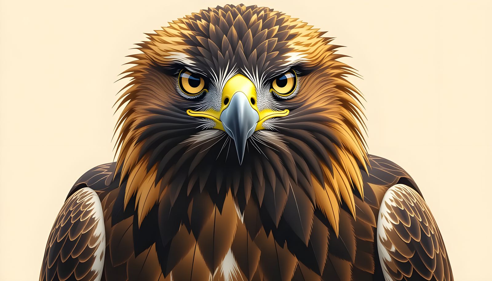 Female Spanish Imperial Eagle in Blackwork Style