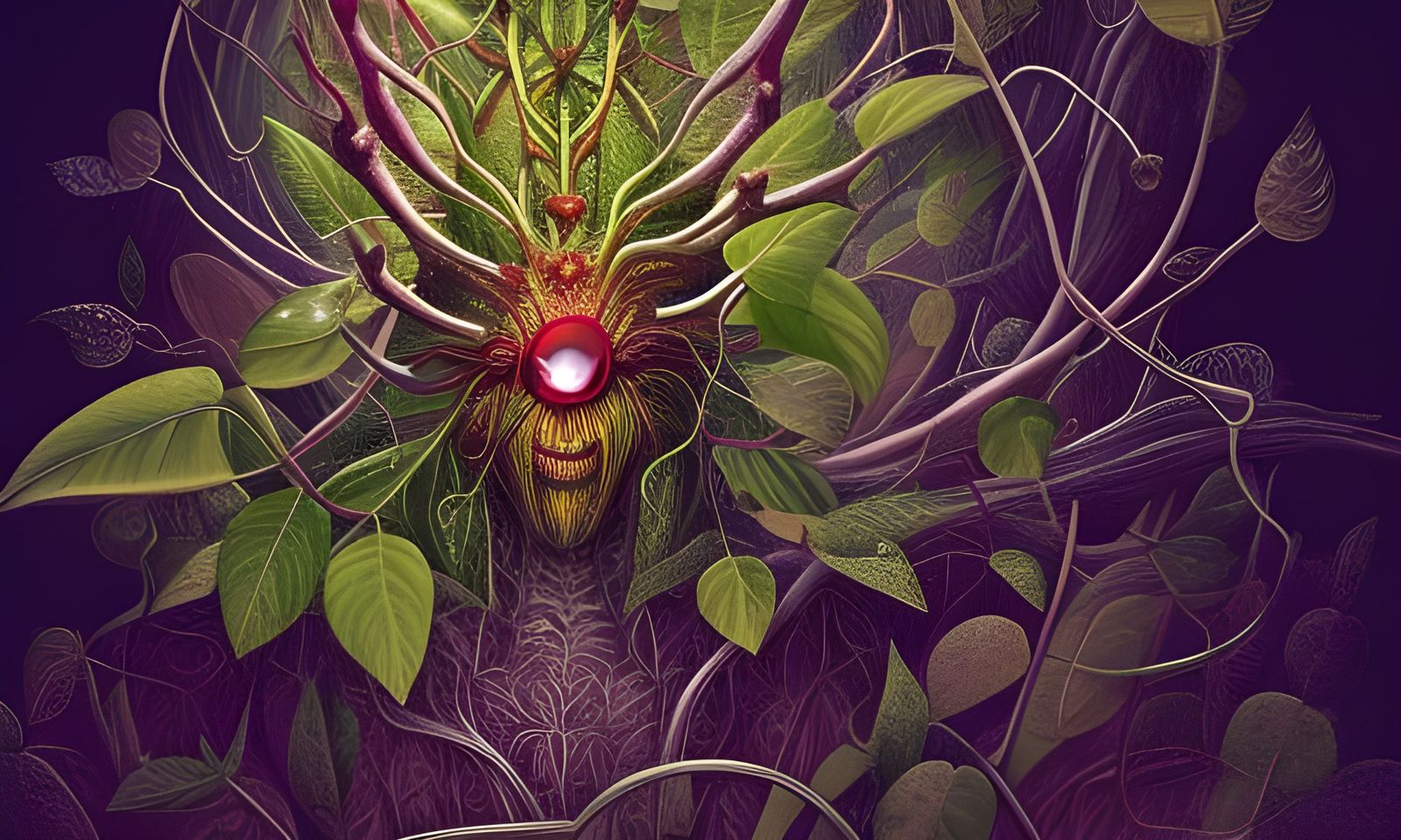 Elf-like Figure with Energetic Power Fields