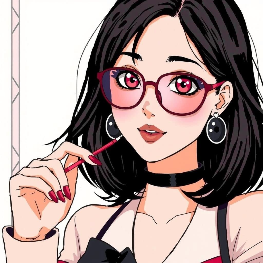 Surreal Chic Office Fashion Scene in Hyper Realistic Style