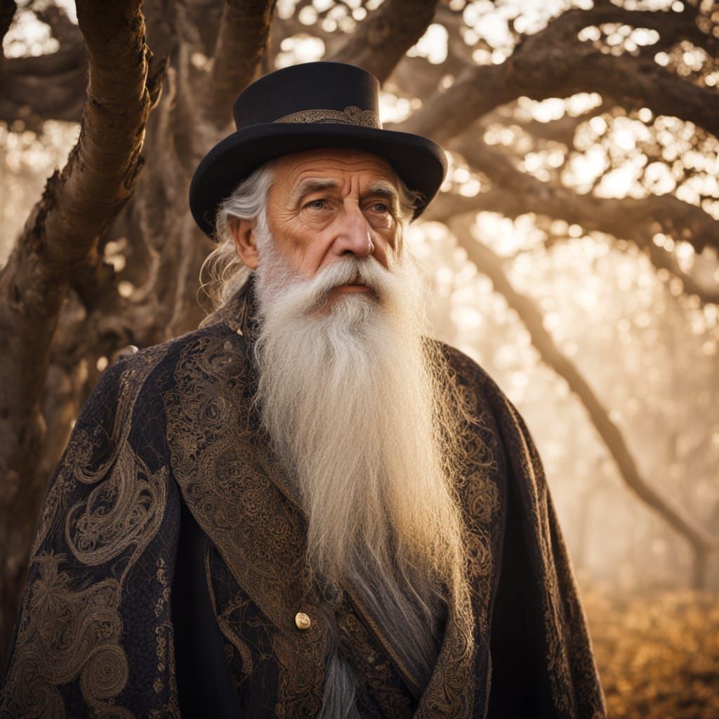 Glowing Tree Portrait in Magical Realism Style