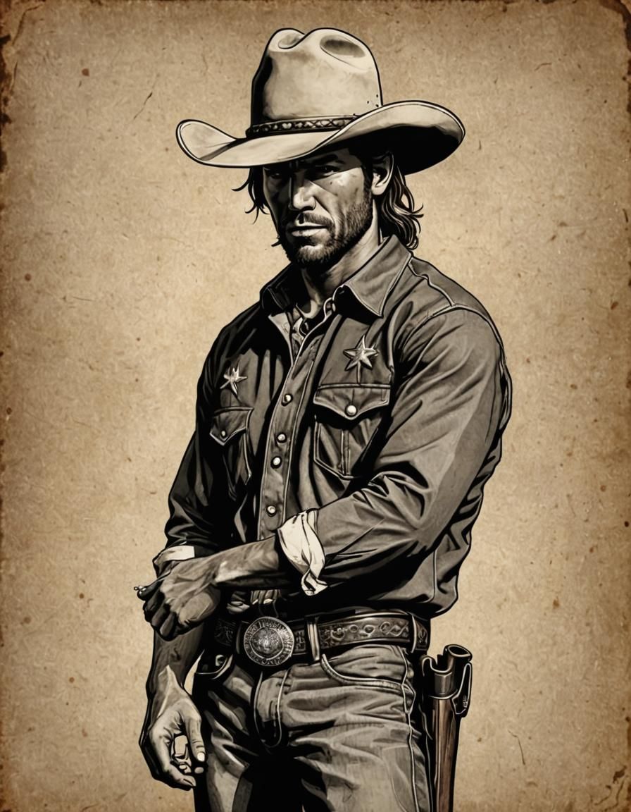 Cowgirl Portrait in Modern Western Style