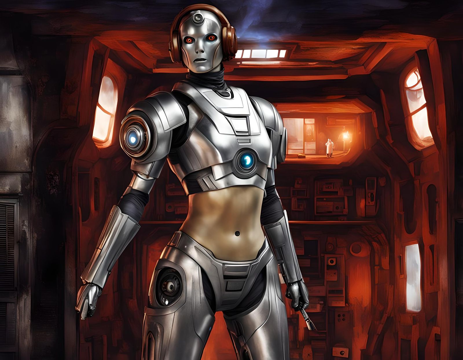 Cyberwoman: Sci-Fi Cyborg Transformation