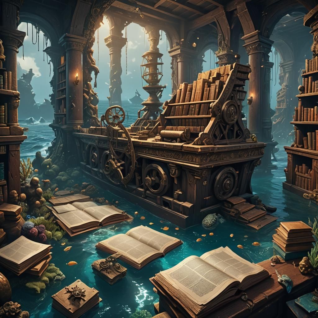 Ariel Finds Lost Library in Shipwreck