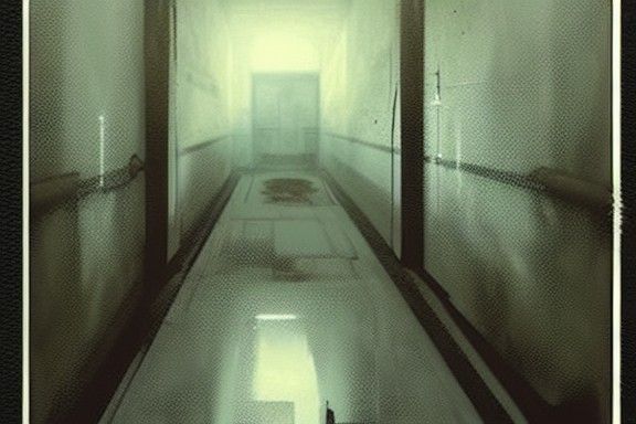Sinister Industrial Hallways by Rutkowski in VRay