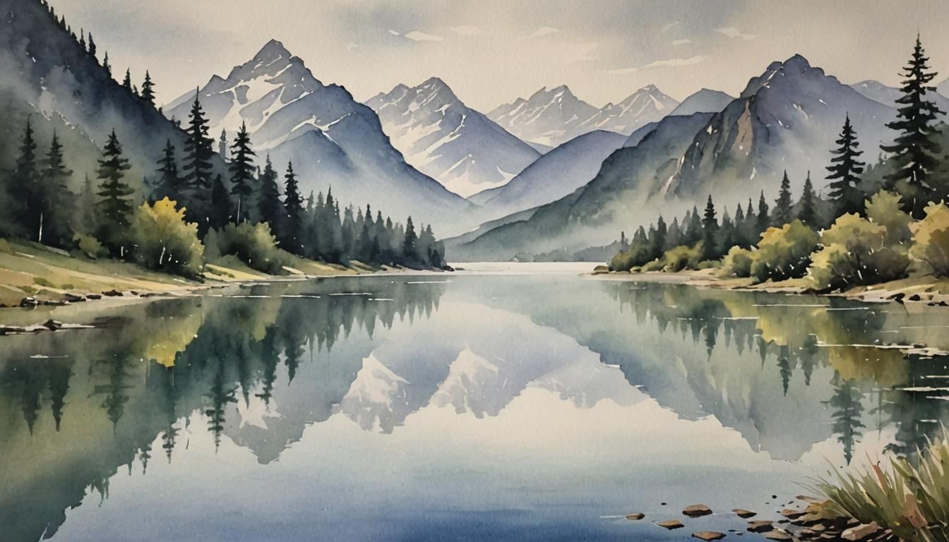 Serene Beauty of a Mountain