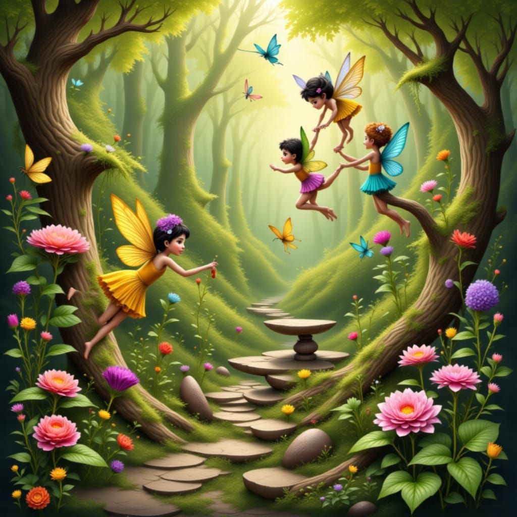 Tiny fairies Covent <lora:Goshi 2:1.0> <lora:Kejutan:1.0>