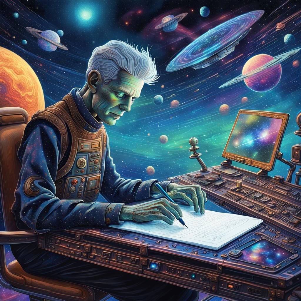 Samuel Beckett Android Writing Play Among the Stars