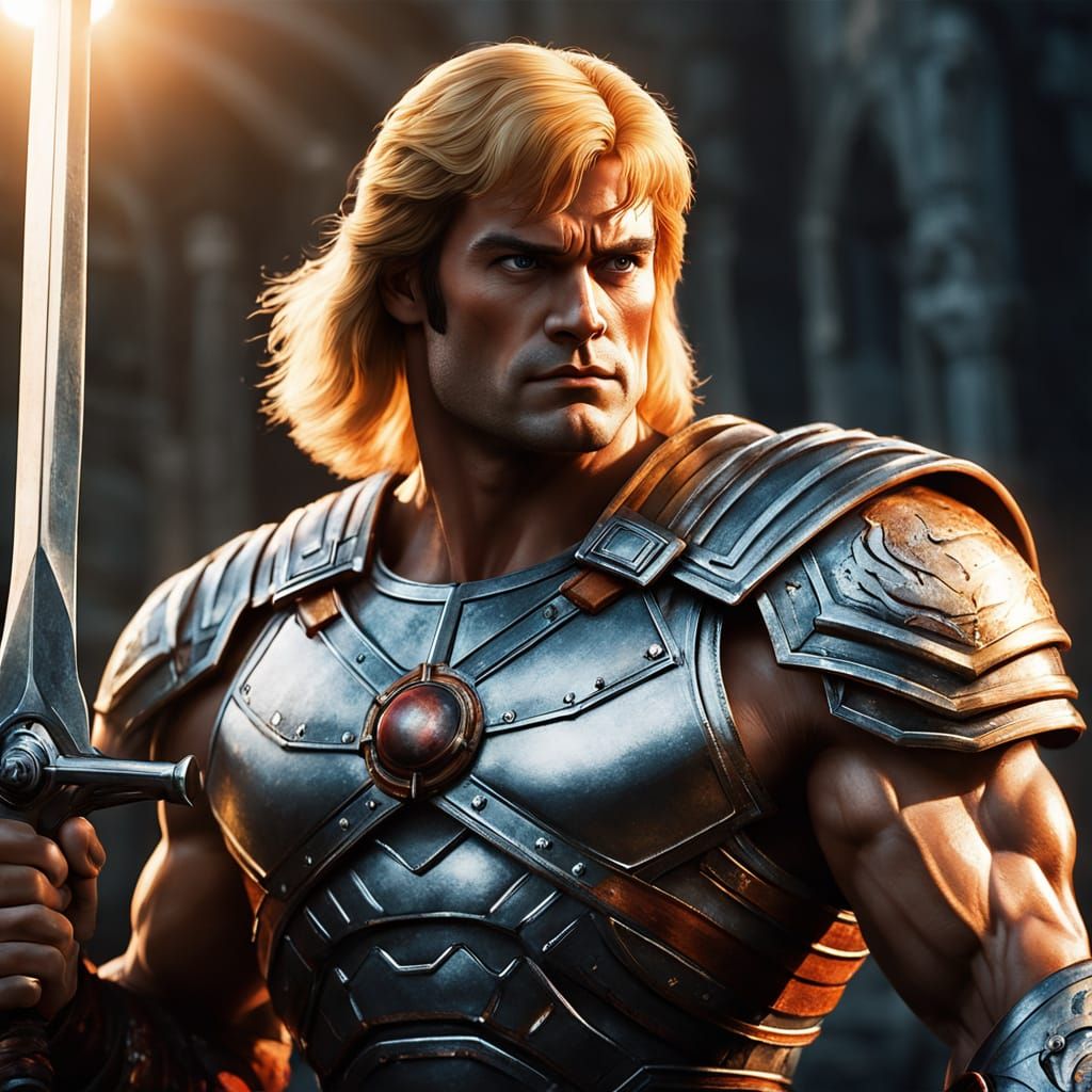 Henry Cavill as He-Man Fantasy Art