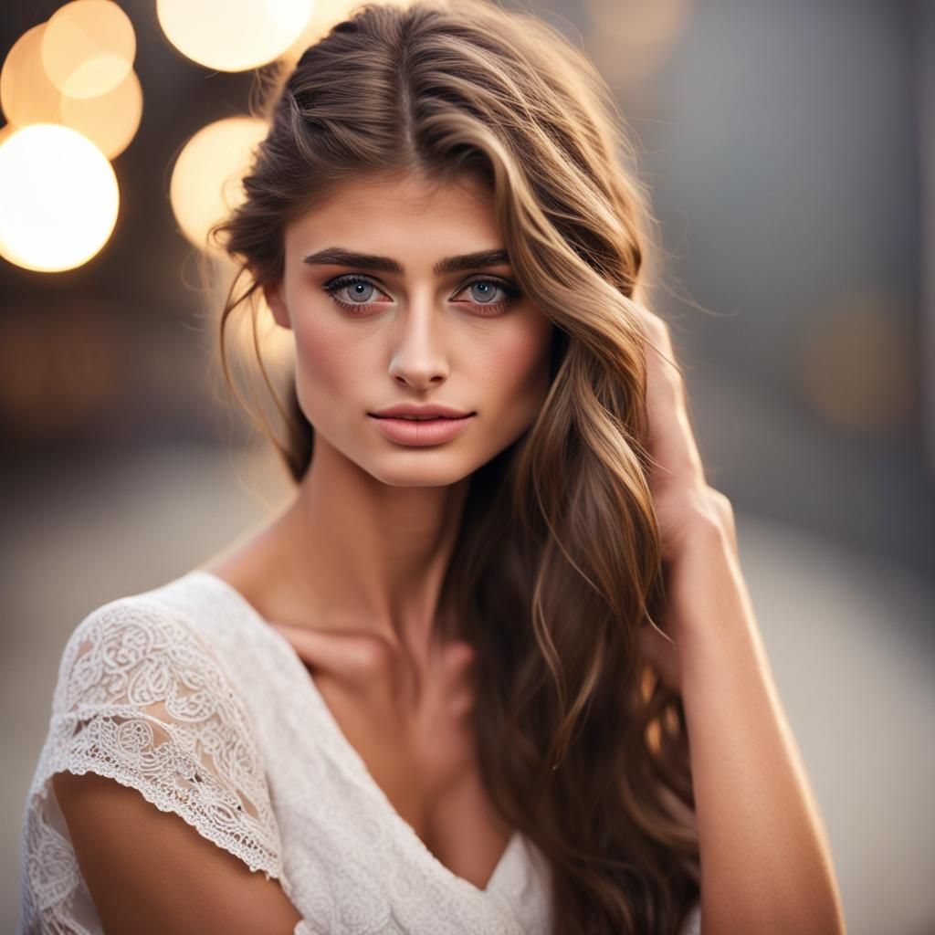 Attractive Woman Portrait in Natural Lighting