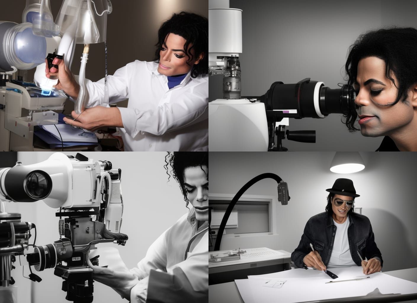 Michael Jackson Designs an Electric Machine, Photo