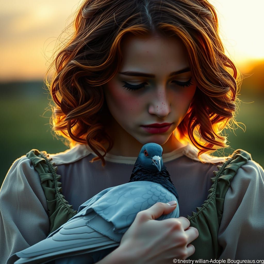 A Young Irish Woman's Profound Sorrow in a Moment of Intimat...