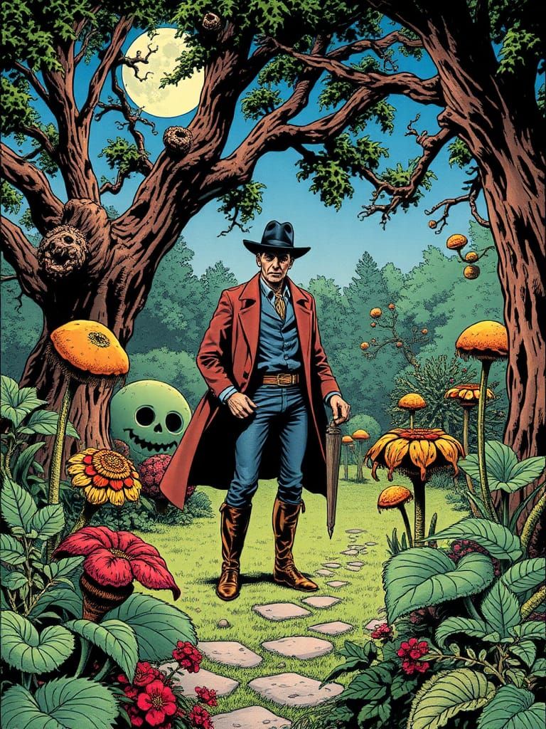 Voyman in Parkland: A Vintage Comic Book Panel