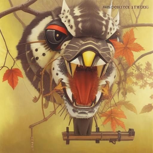 Photorealistic Maximalist Scene in Henri Rousseau Style