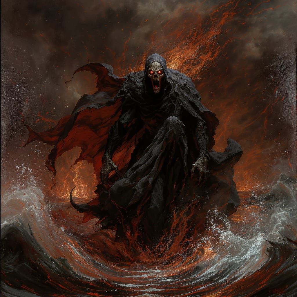 Death Ferries a Passenger Across the River Styx