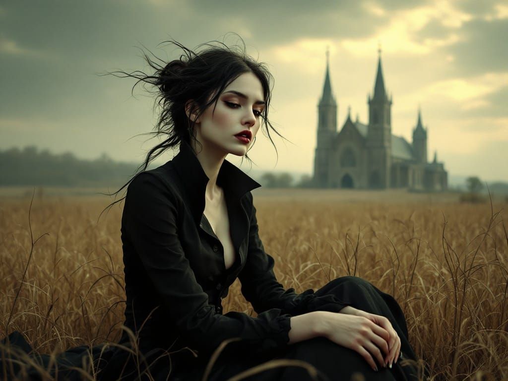 A Gothic Enchantress in Baroque Splendor