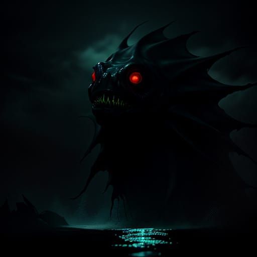 Eerie Anglerfish Horror Emerge from Dark Waters