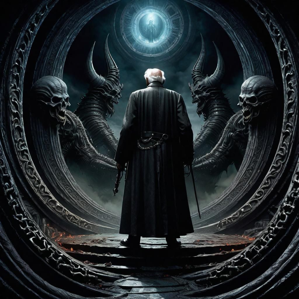 Carl Jung Summons a Demon in Horror Art