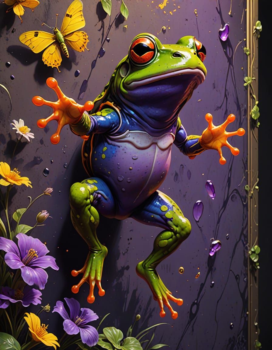 Frog Masterpiece in Dark Fantasy Art