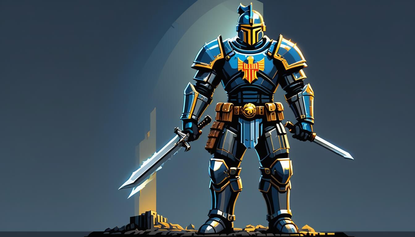 A Knight in Wolfenstein 3D