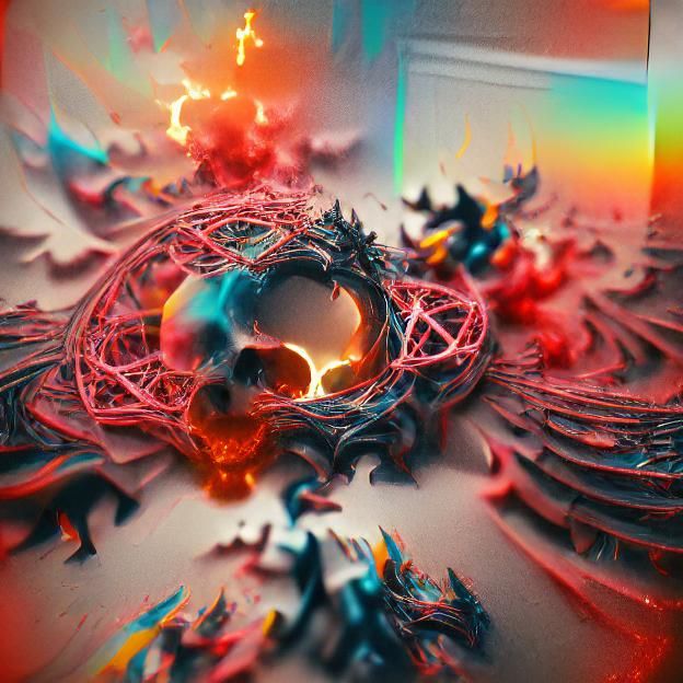 Celestial Collision: A Cosmic Dreamscape