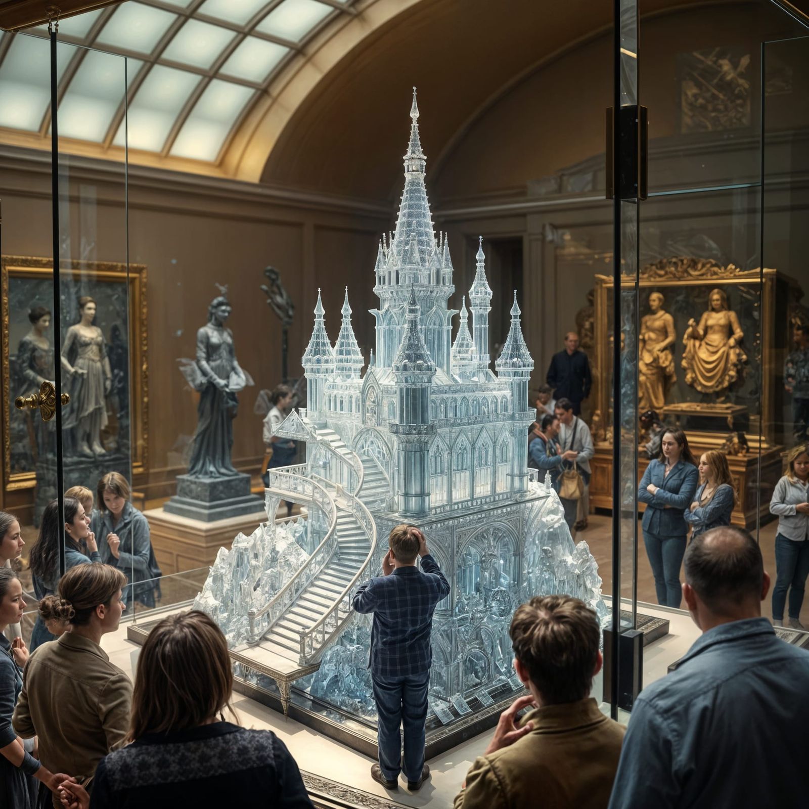 Crystal Castle Model at Fine Art Exhibition