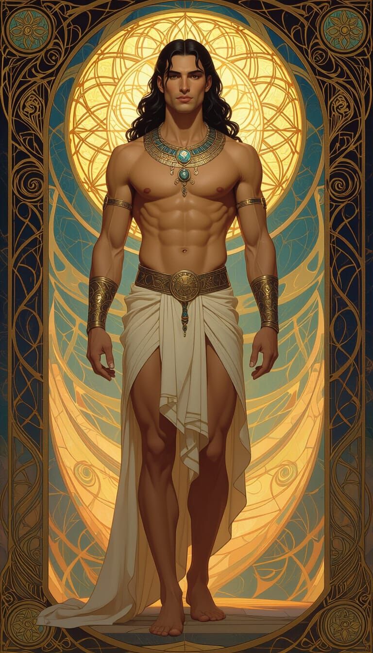 Thoth the Atlantean in Ethereal Surreal Style