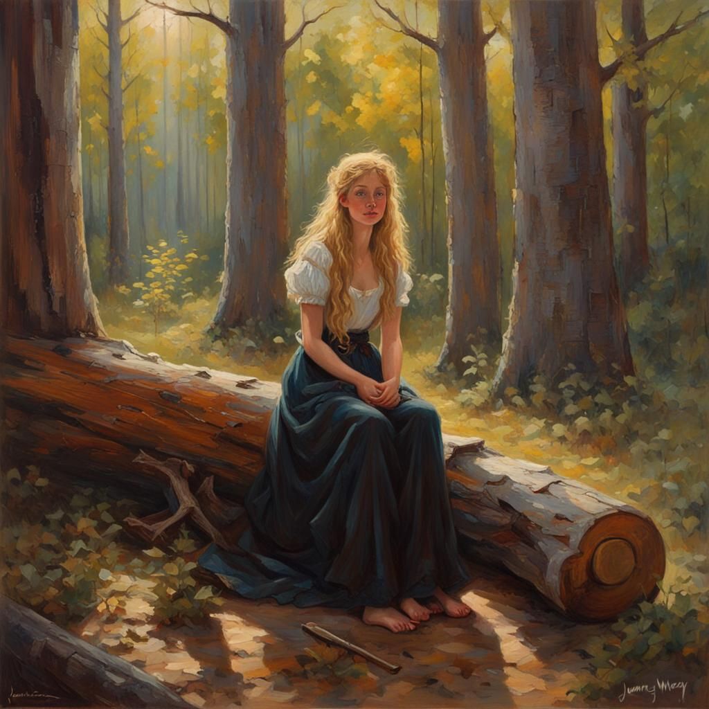 Woodland Witch Greets the Morning Sun