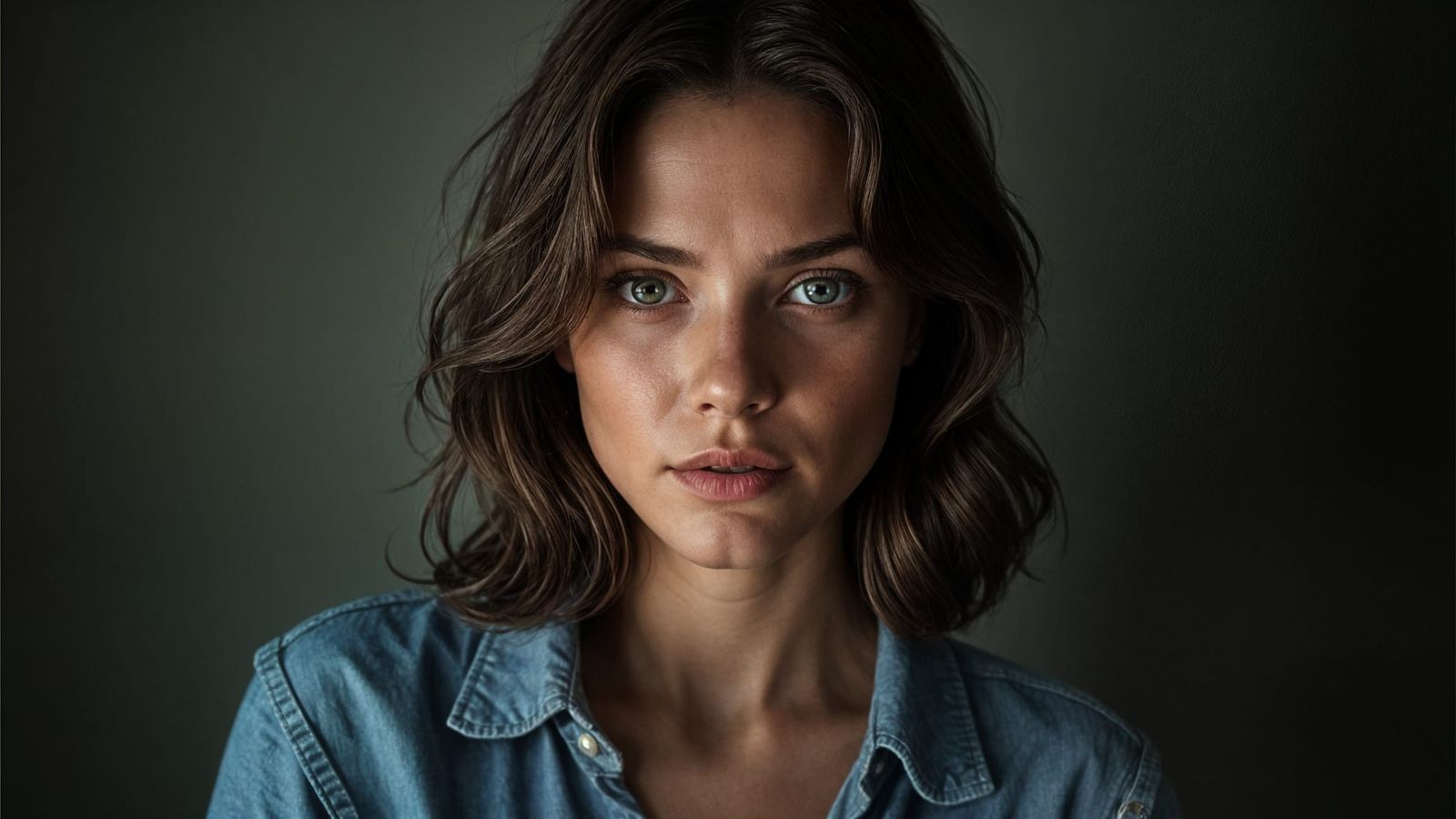 Inquisitive Journalist Portrait in Photorealistic Style